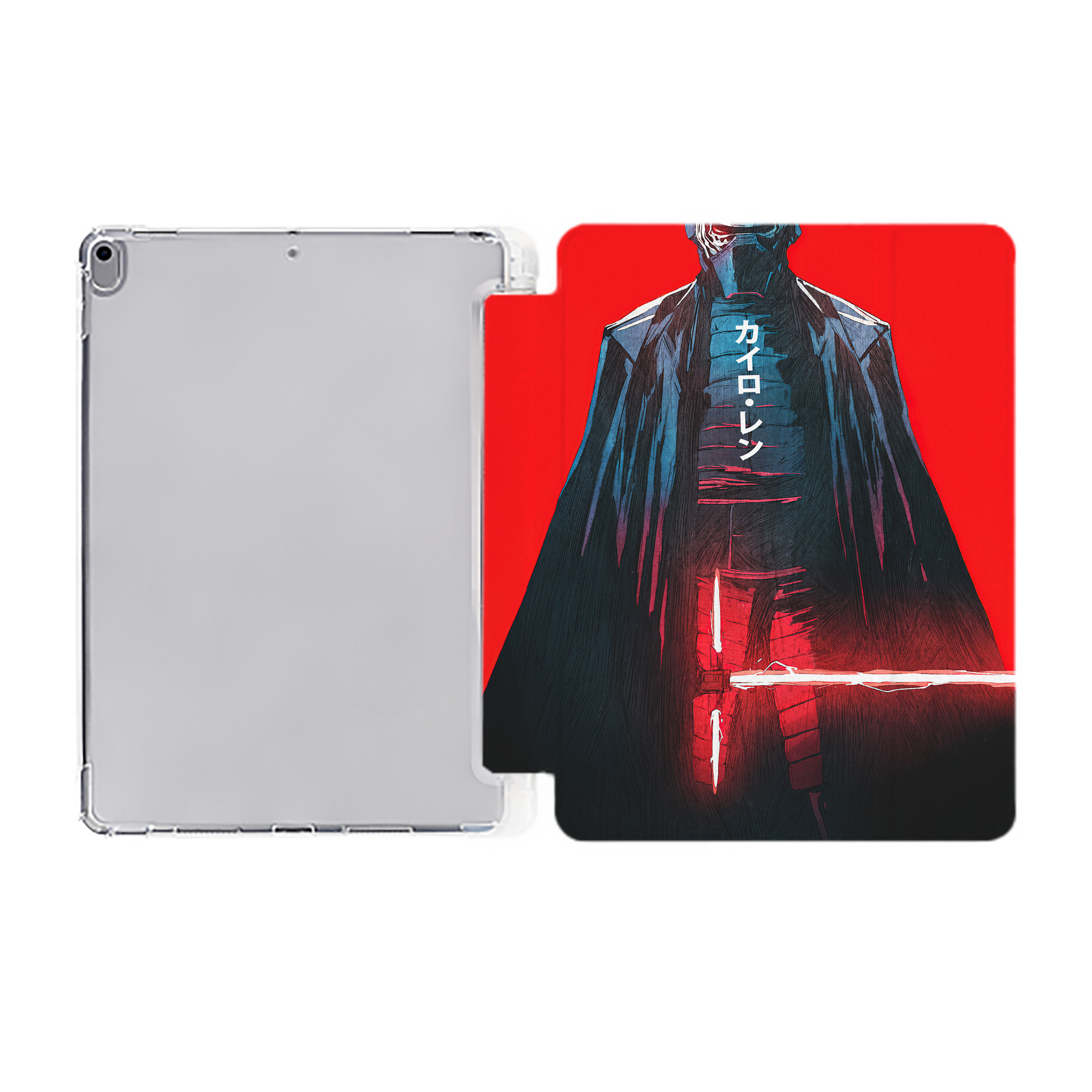 （画像用） スター・ウォーズ Star Wars IPad ケース ペン収納付き 三つ折りスタンド PUレザー×シリコン 対応機種9.5/10.5/10.9インチ